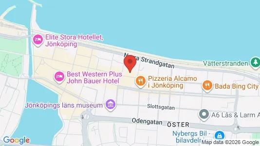 Kliniklokaler att hyra i Jönköping - kort over placeringen
