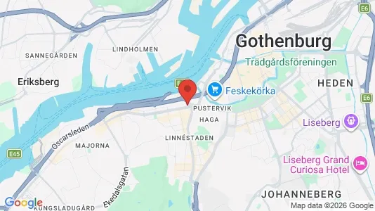 Kliniklokaler att hyra i Göteborg Centrum - kort over placeringen