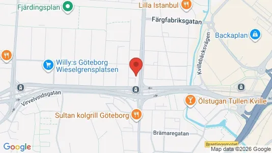 Kliniklokaler att hyra i Göteborg Västra - kort over placeringen