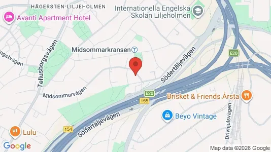Kontorslokaler att hyra i Söderort - kort over placeringen