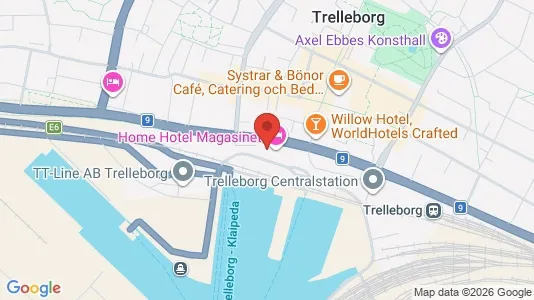 Kliniklokaler att hyra i Trelleborg - kort over placeringen