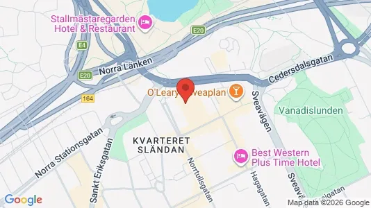 Kliniklokaler att hyra i Stockholm Innerstad - kort over placeringen